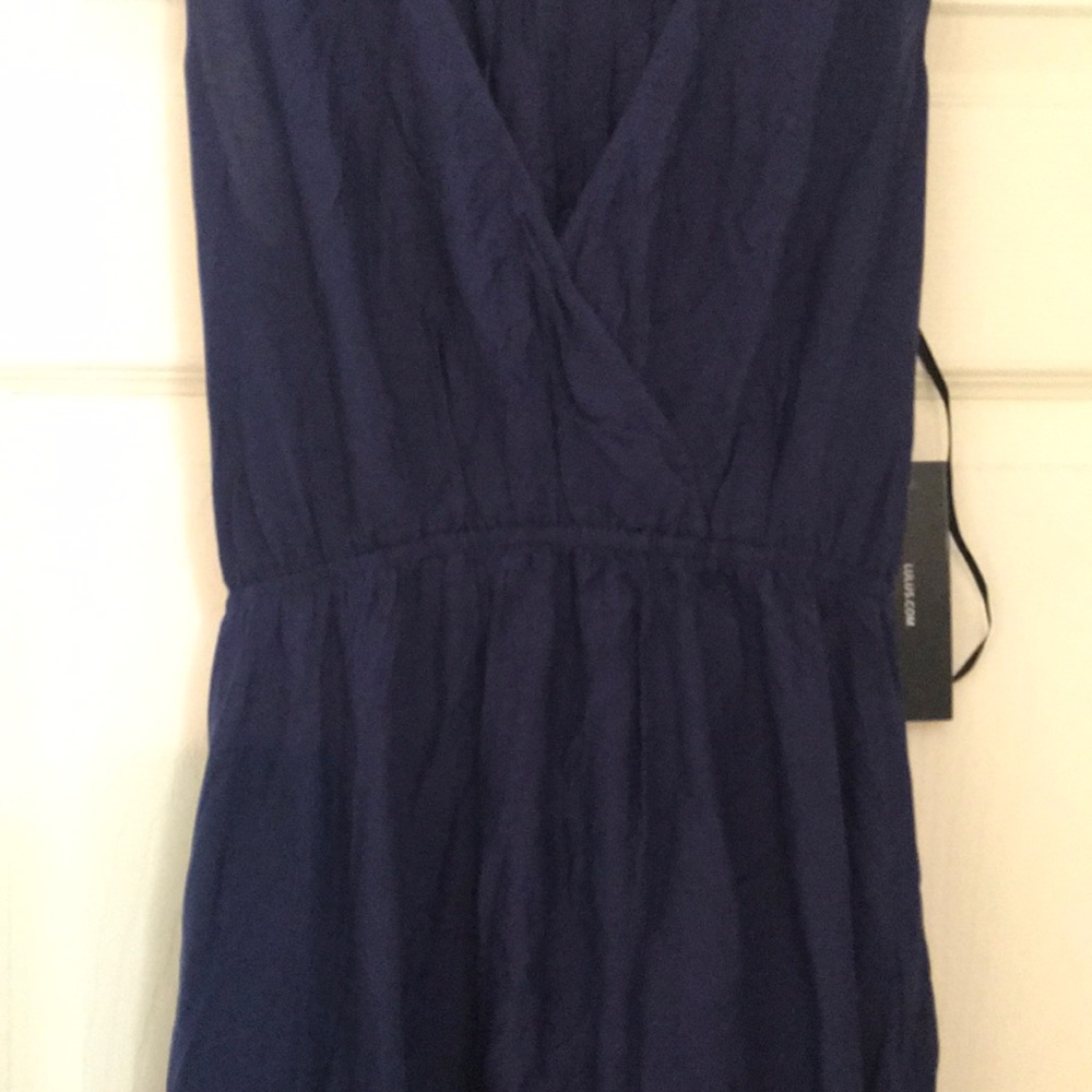 Vcut cotton maxi dress